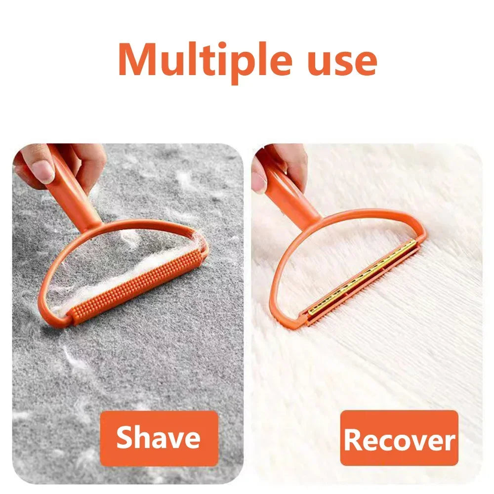 1-50Pcs Clothes Hair Scraper Pet Manual Lint Removal Coat Clothes Double Sided Hair Removal Shaver Brush Tool for Carpet Wool